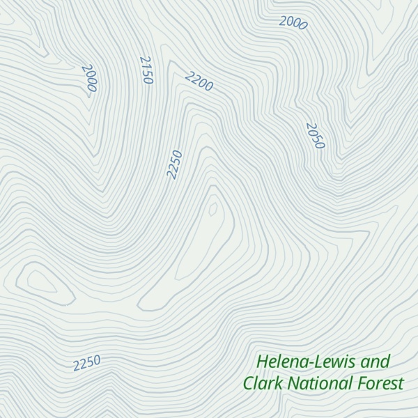 Map of Taylor Peak