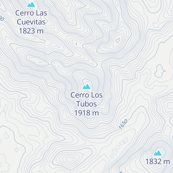 Map of Cerro Los Tubos