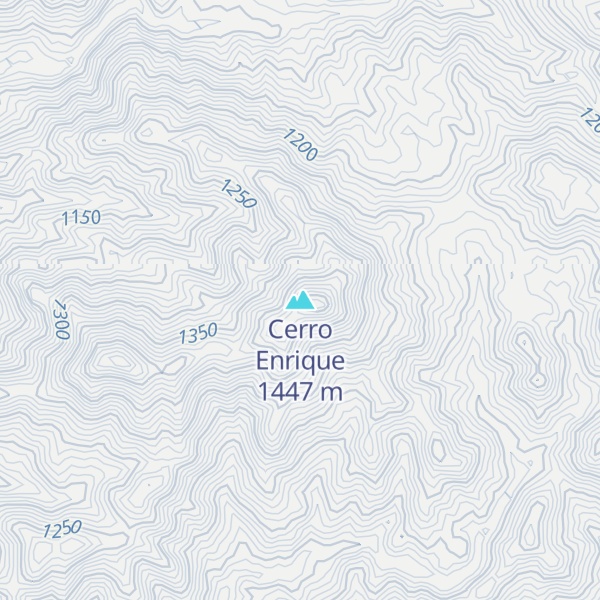 Map of Cerro Enrique