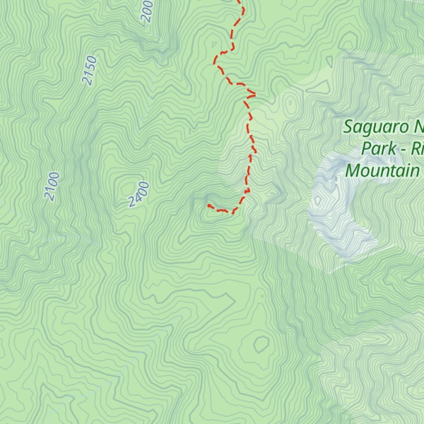 Map of Rincon Peak