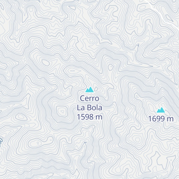 Map of Cerro La Bola