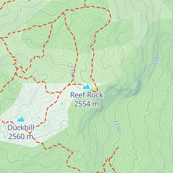 Map of Reef Rock
