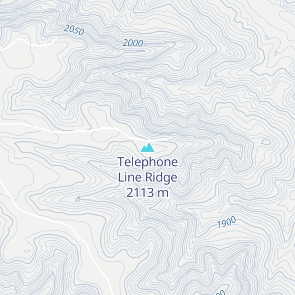 Map of Telephone Line Ridge