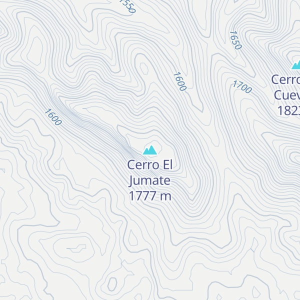 Map of Cerro El Jumate