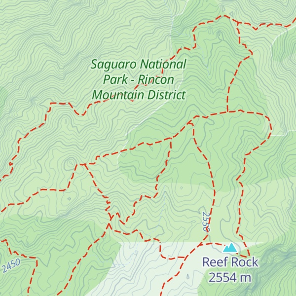 Map of Mica Mountain