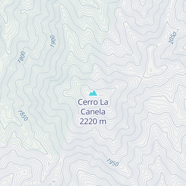 Map of Cerro La Canela