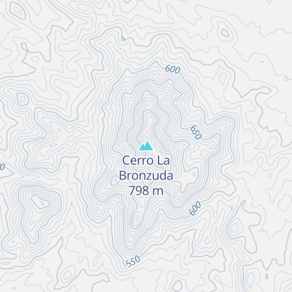Map of Cerro La Bronzuda