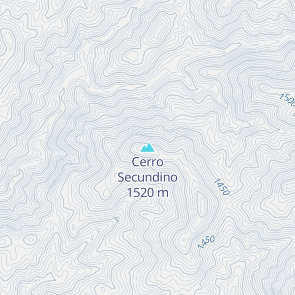 Map of Cerro Secundino