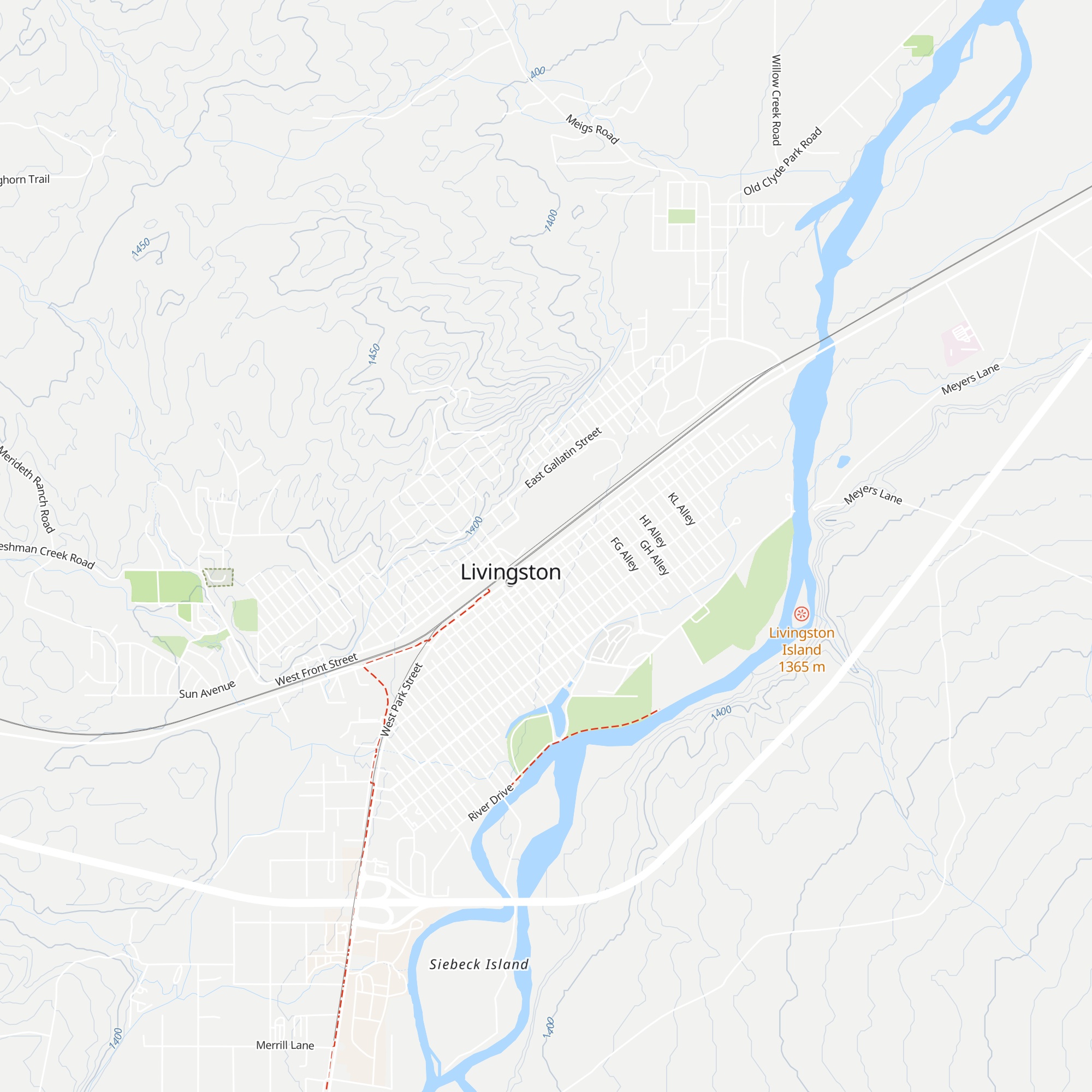 Livingston Area Chamber of Commerce map
