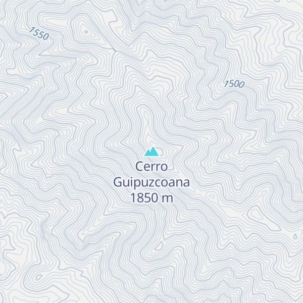 Map of Cerro Guipuzcoana