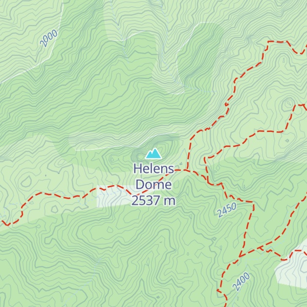 Map of Helens Dome
