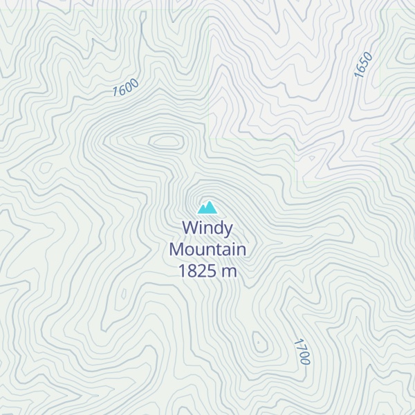 Map of Windy Mountain