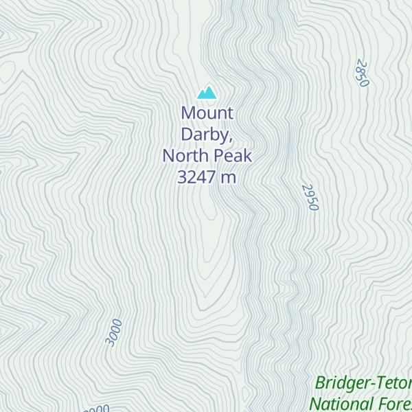 Map of Mount Darby