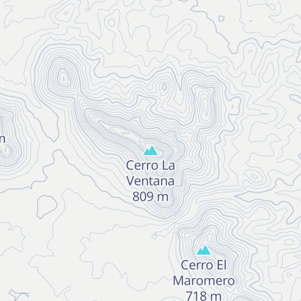 Map of Cerro La Ventana