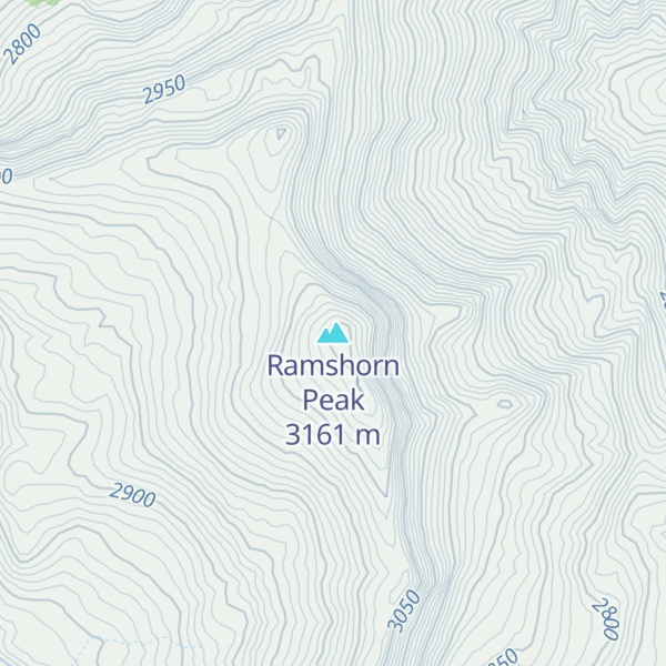 Map of Ramshorn Peak