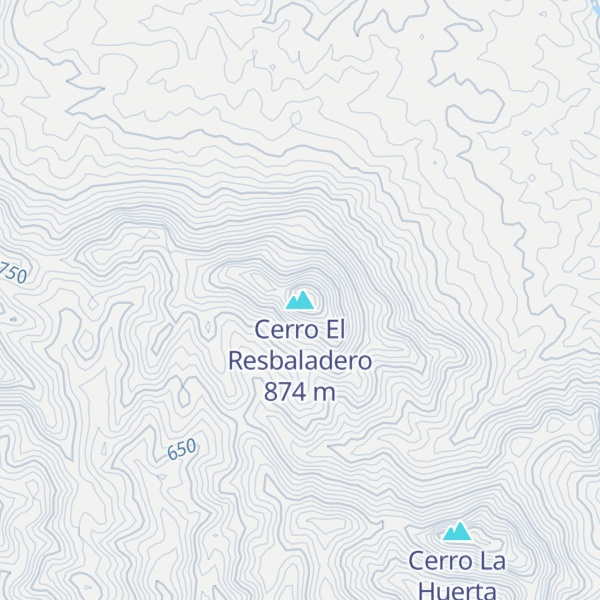 Map of Cerro El Resbaladero