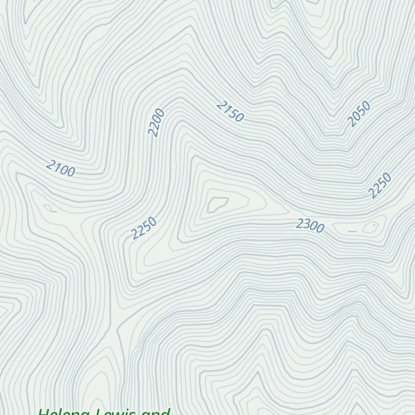 Map of Peterson Mountain