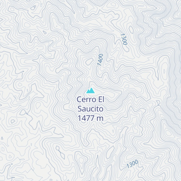 Map of Cerro El Saucito