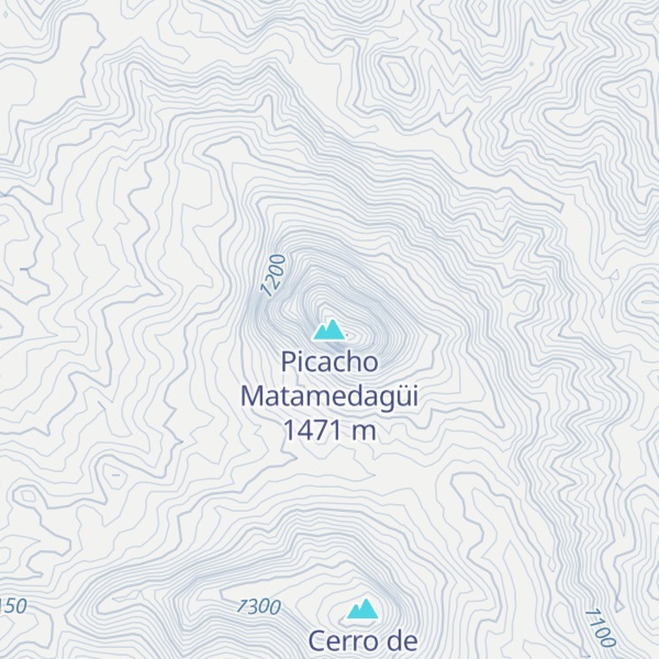 Map of Picacho Matamedagüi