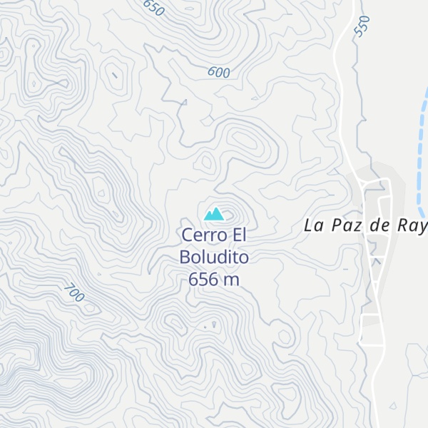 Map of Cerro El Boludito