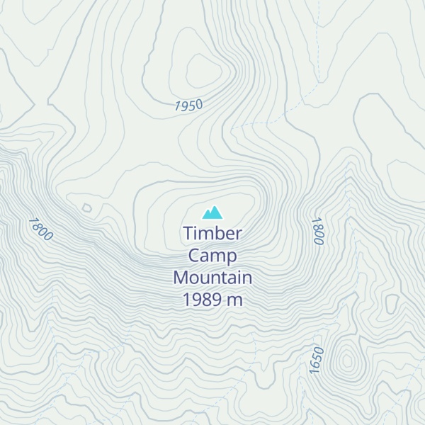 Map of Timber Camp Mountain