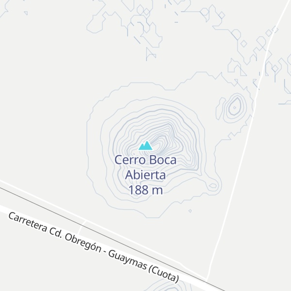 Map of Cerro Boca Abierta