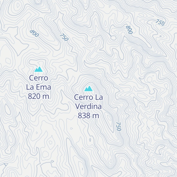 Map of Cerro La Verdina
