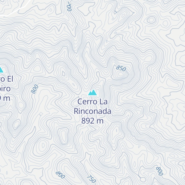 Map of Cerro La Rinconada