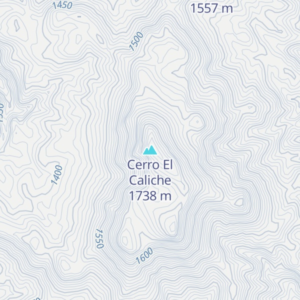 Map of Cerro El Caliche
