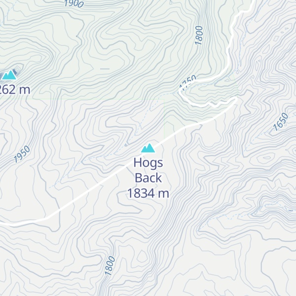 Map of Hogs Back
