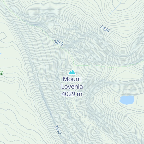 Map of Mount Lovenia