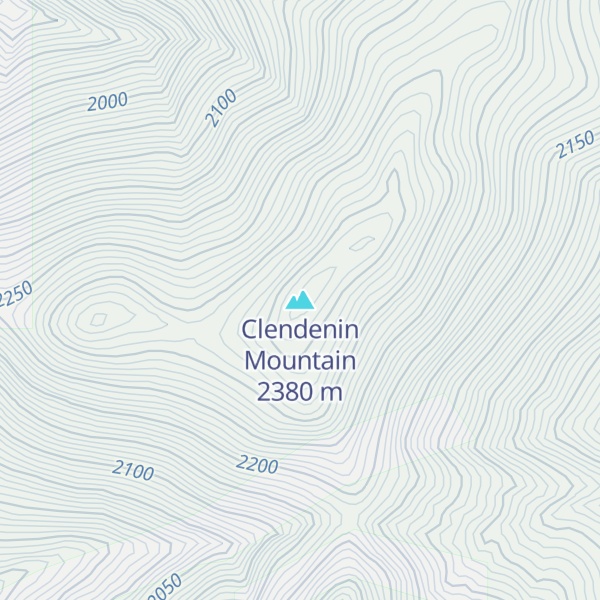 Map of Clendenin Mountain