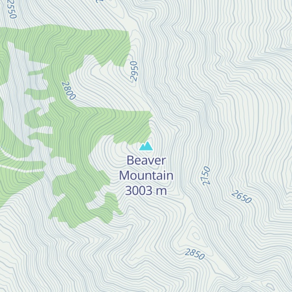 Map of Beaver Mountain