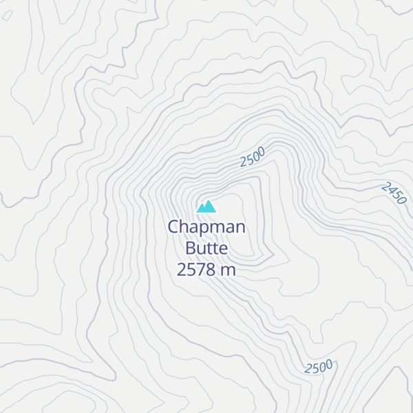 Map of Chapman Butte