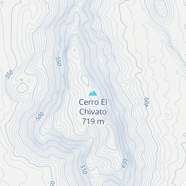Map of Cerro El Chivato