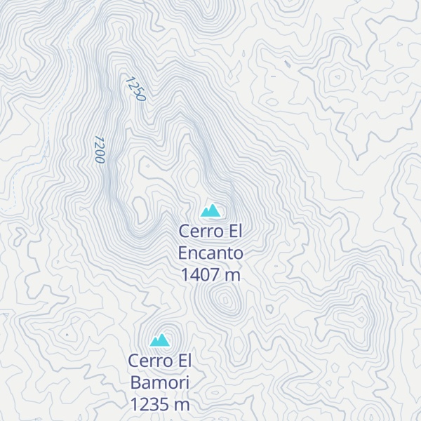 Map of Cerro El Encanto