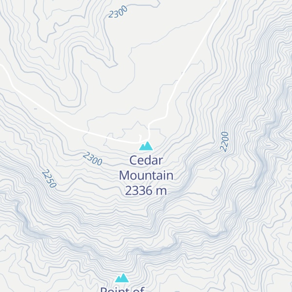 Map of Cedar Mountain