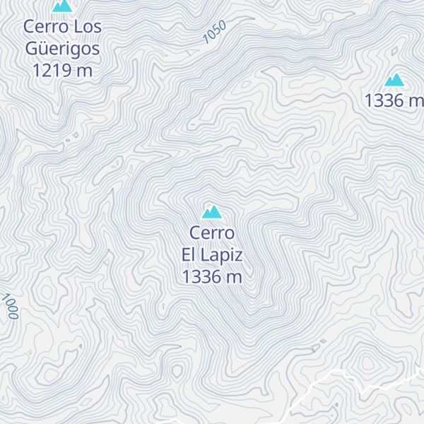 Map of Cerro El Lapiz