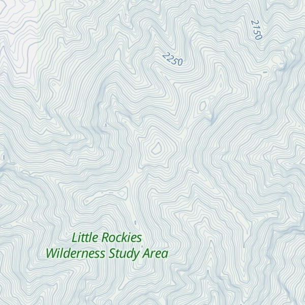 Map of Mount Ellsworth