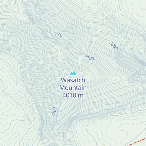 Map of Wasatch Mountain