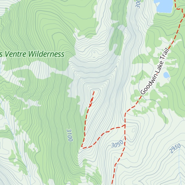 Map of Jackson Peak