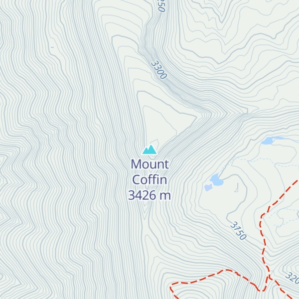 Map of Mount Coffin
