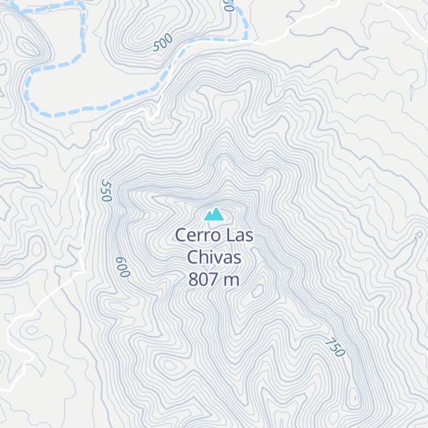 Map of Cerro Las Chivas