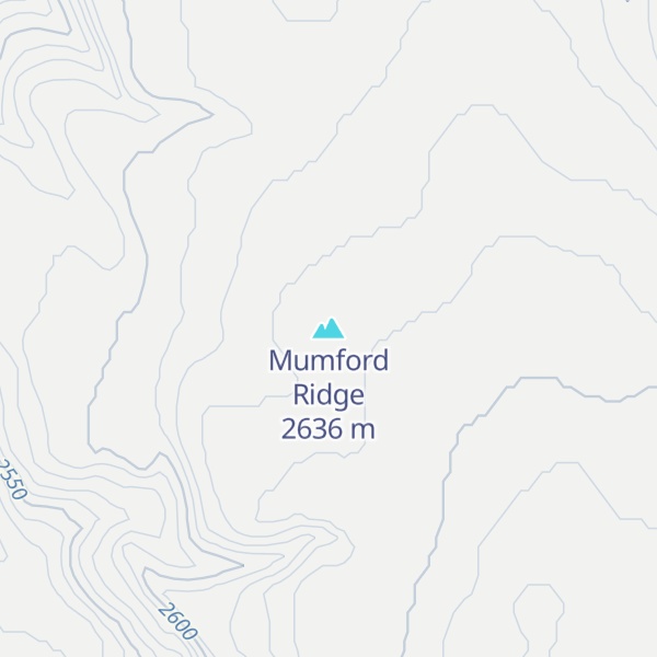 Map of Mumford Ridge
