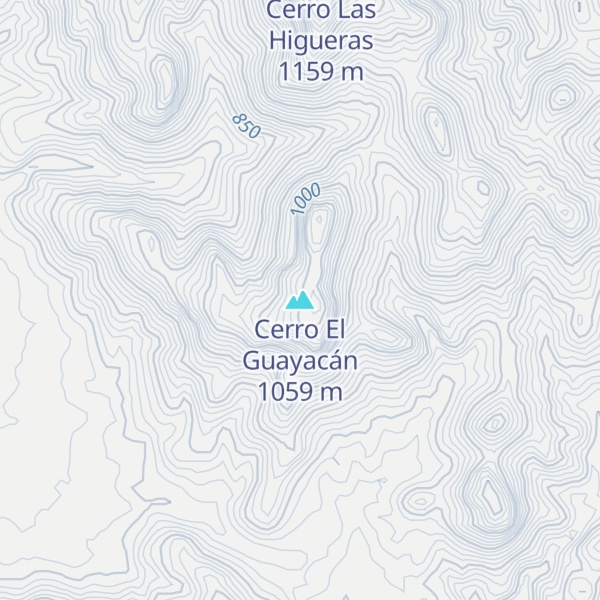 Map of Cerro El Guayacán