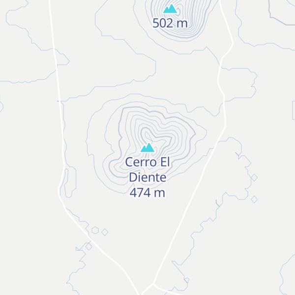 Map of Cerro El Diente