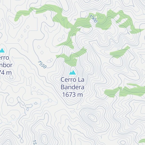 Map of Cerro La Bandera