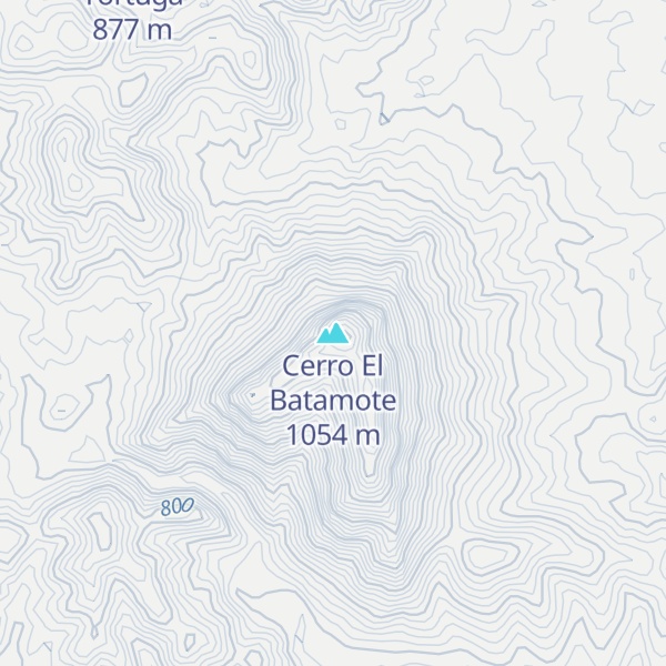 Map of Cerro El Batamote