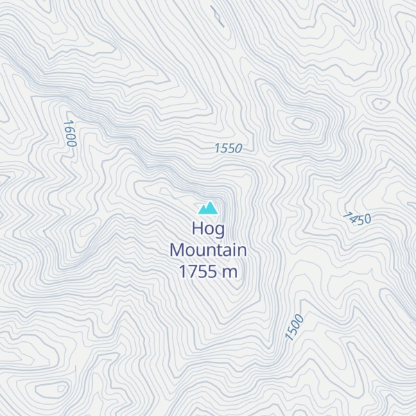 Map of Hog Mountain