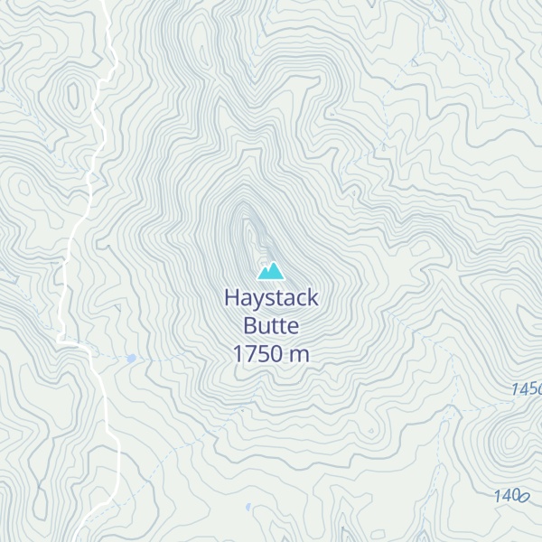 Map of Haystack Butte